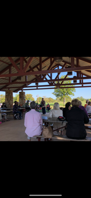 Attendees at the Oct meeting held at Berry Springs Park.