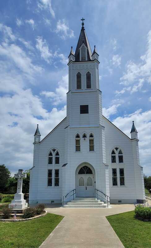 St. John the Baptist Catholic Church in Ammannsville, Texas.  
