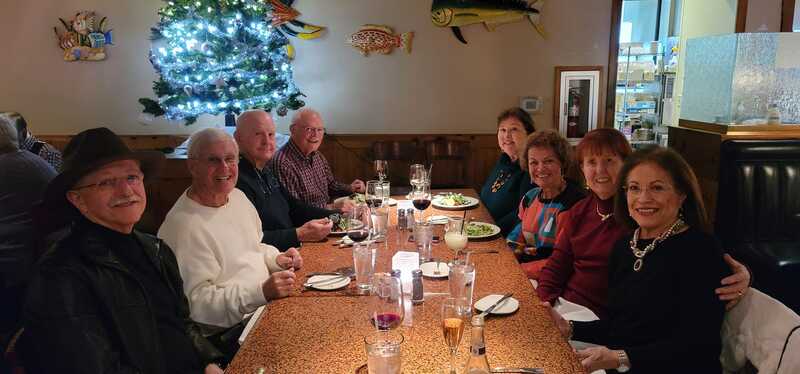 The Dinner Group enjoyed a meal at Freda's Seafood Grille in November.  
