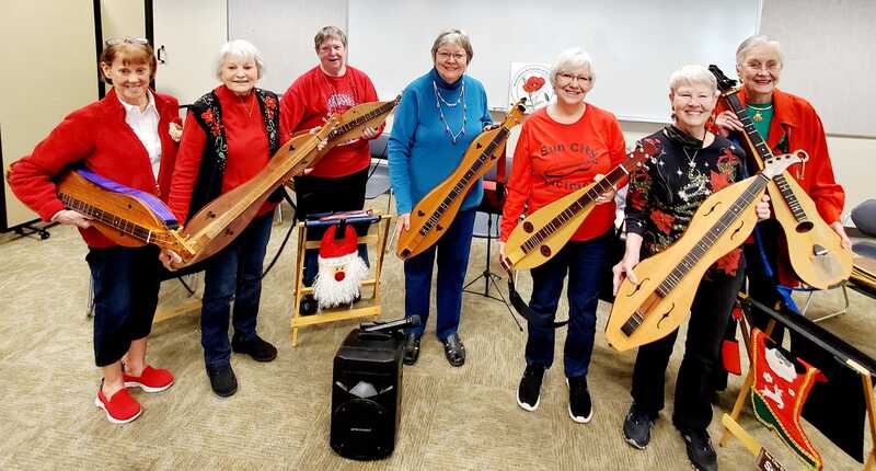 Sun City Dulcimers performed at the December meeting and they were fabulous!