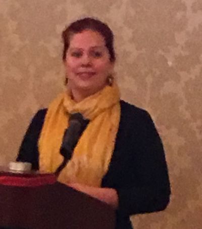 Dr. Melissa Byrnes, Southwestern University Chair/Associate Professor of History speaking.