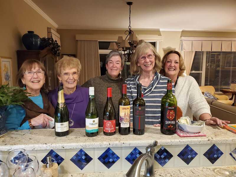 Grape Expectations celebrated January with a wine tasting.  
