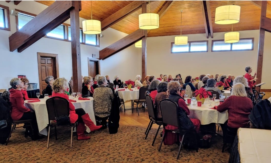60 ladies joined us for a holiday lunch.