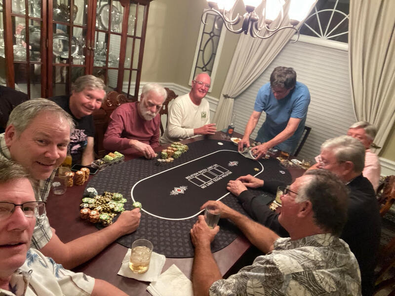 And the guys are playing poker in January!