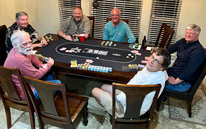 It's March and the guys are playing poker! 