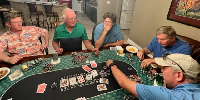 The guys played poker again in October!