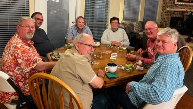 It's December and the guys are playing poker again!