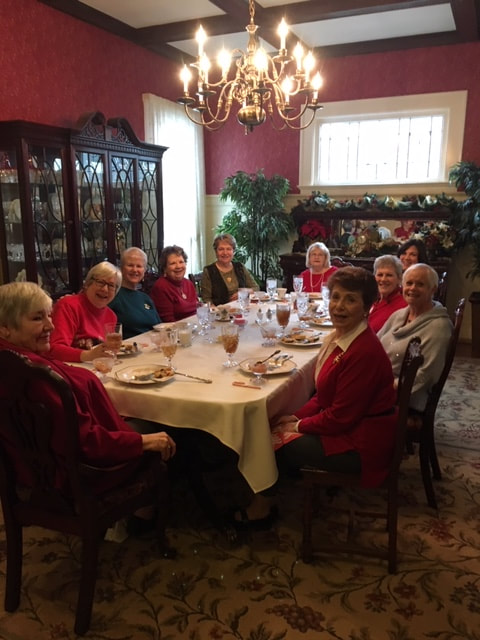 Sleuth’s Mystery Book Clubs 2018 Christmas Brunch at San Gabriel Bed and Breakfast.