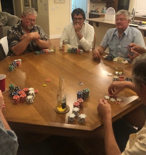 The guys are playing poker again in October.  