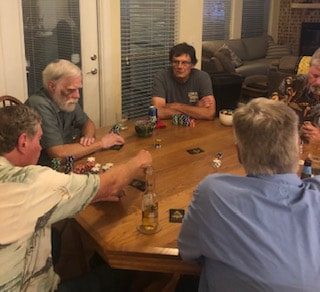 It's November and the guys are playing poker again!