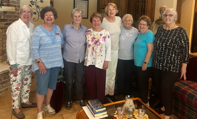 The Sleuth Mystery Book Club met in April to pick books to read for the next year.  