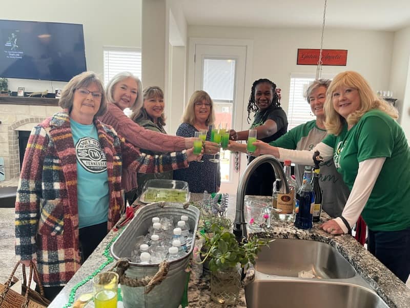 Tile Toters celebrated St. Patrick's Day with a little Mah Jongg and a lot of fun!