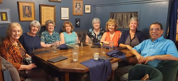 The Tuesday Out to Lunch Bunch enjoyed a meal at The Golden Rule in November.  