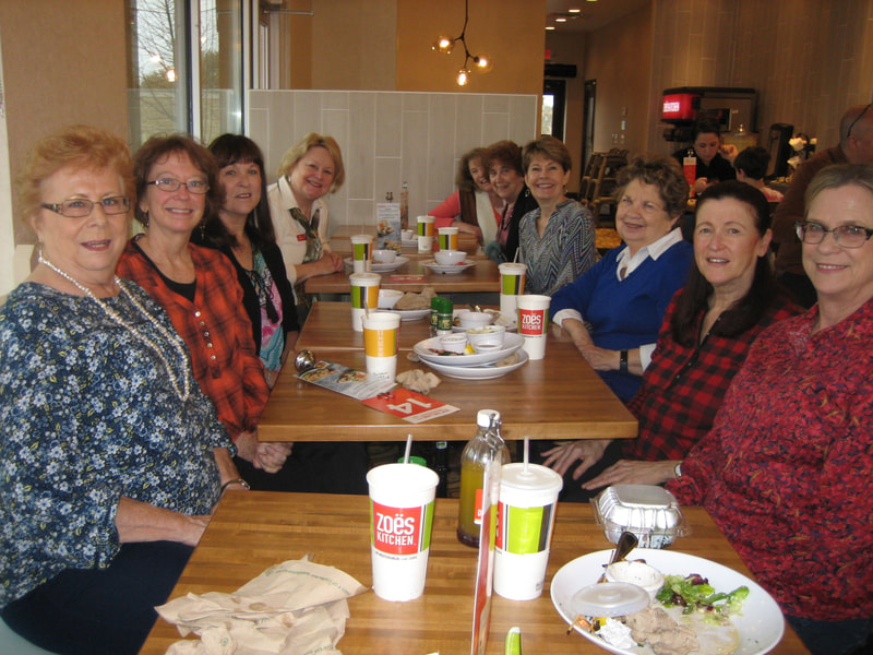 Tuesday out to Lunch group on a lovely Spring day!