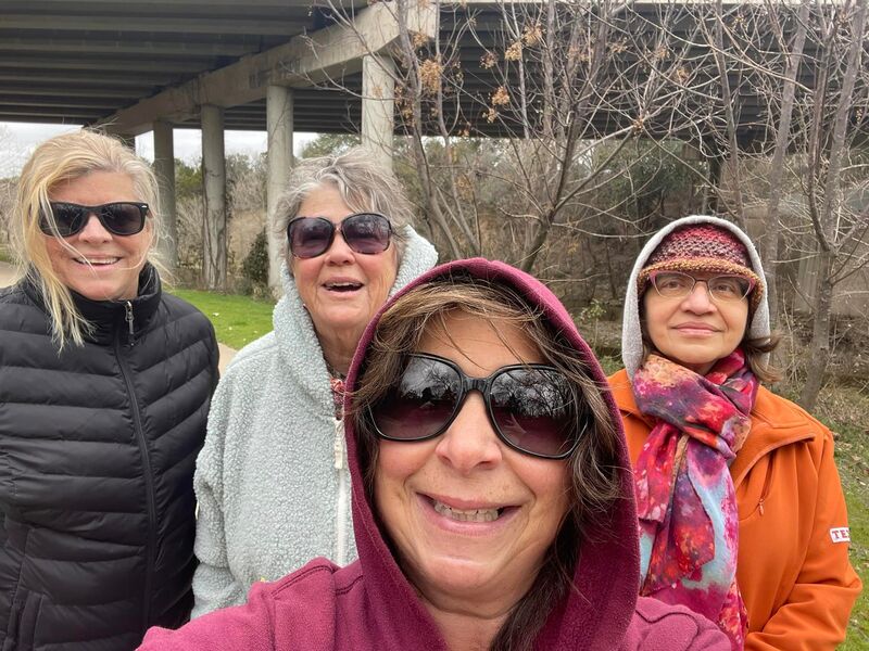 A little cold weather didn't scare off the Walk and Talk group.  